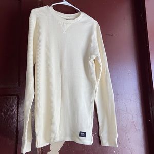 Cream Vans Long Sleeve Knit Pattern
